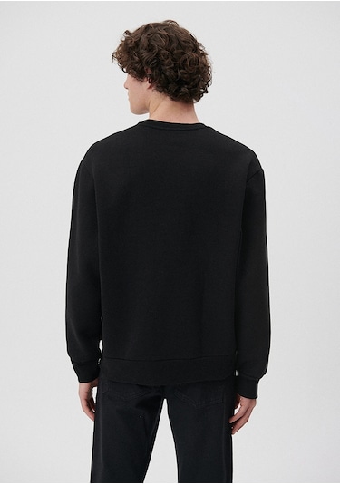 Mavi - Mavi Logo Baskılı Siyah Sweatshirt 0611716-900 Siyah