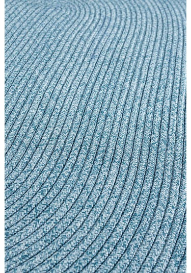 Cesta El Yapımı Örgü Turkuaz Kilim 50x80 4006 Turkuaz