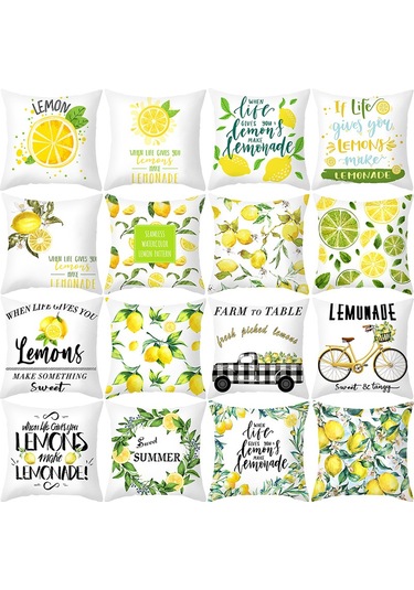 Yeni Sade Tarzda Baskılı Yastık Kılıfı No.55 Ekru