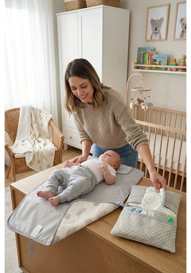 Yenidoğan 3 Prç Anne Bebek Hediyesi Hastane Çıkışı Battaniye Alt Açma Çantası Organizer Set Melis