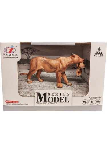 Calimera Toys Hayvan Figürleri Oyuncak Dişi Aslan Ve Yavrusu Hayvan
