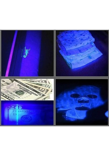 Yulong Valkyrie Uv Mor Işık El Feneri - 600 Lümens - 3 Mod - Altın