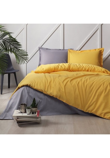 Özdilek Colormix Çift Kişilik Nevresim Takımı Gold-Antrasit Altın