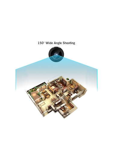 Hombey Siyah Mini Wifi Güvenlik Kamerası - 1080p Hd, 2mp, 150 Geniş Açı, İki Renkli Gece Görüşü, Hareket Algılama, 128gb Ek Depolama, Manyetik Kurulum, Ev/çocuk/evcil Hayvan İzleme Siyah