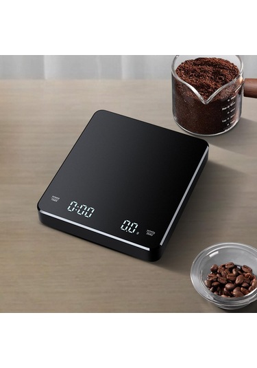 Suntek Zamanlayıcılı Kahve Terazisi Çok İşlevli Espresso Ev Siyah