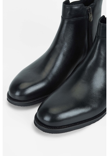 Tamer Tanca Erkek Hakiki Deri Siyah Casual Bot 183 12471 Erk Bot Sk23/24 Sıyah