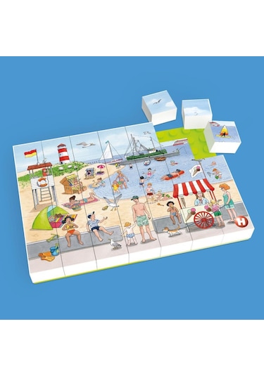 Hubelino 35 Parça Puzzle Plaj Tatili 410221