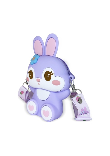 Ogi Mogi Toys Silikon Mor Tavşan Omuz Çantası