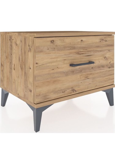 Hyperion Komodin Tek Çekmeceli 60x44x48 Çam-çam Çam