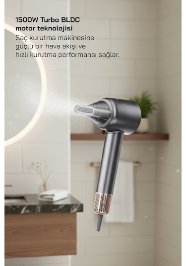 Sinbo Shd-1737 Bldc Saç Kurutma Makinesi-koyu Gri