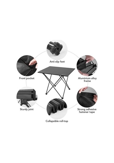 Trendooze Su Sofrası, Saklama Renkli Piknik Oturma Masası Kullanımı Katlanır Kamp Hava/bahçe Geçirmez Düzeni Çok Cepli Çantası Açık & Vs Çok Renkli