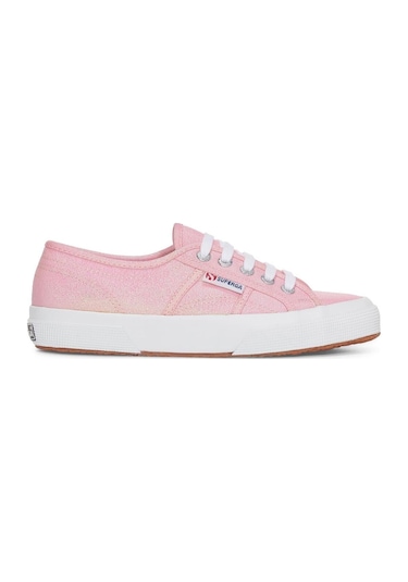 Superga 2750-lamew Kadın Gümüş Gri Sneaker Pembe