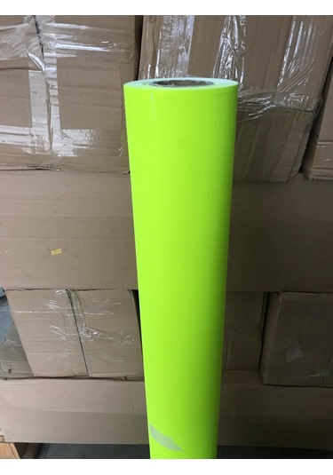 107 Cm X50 Metre 95 Gr Sarı Fosforlu Afiş Kağıdı İç Mekan Plotterlar İçin Rulo