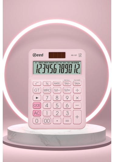 Need ND-10P Pastel Pembe Hesap Makinesi