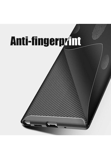 Samsung Galaxy Uyumlu Note 10 Plus Karbon Görünüm Negro Silikon Kilif 545333738