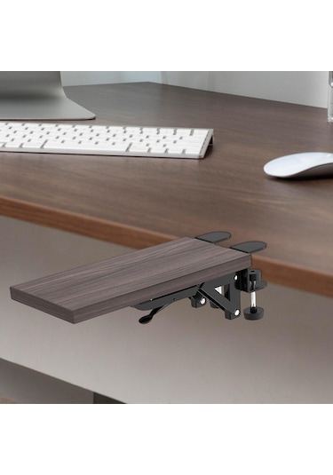 Suntek Ahşap Bilgisayar Kol Dayanağı Bilek Mouse Pad Kahve