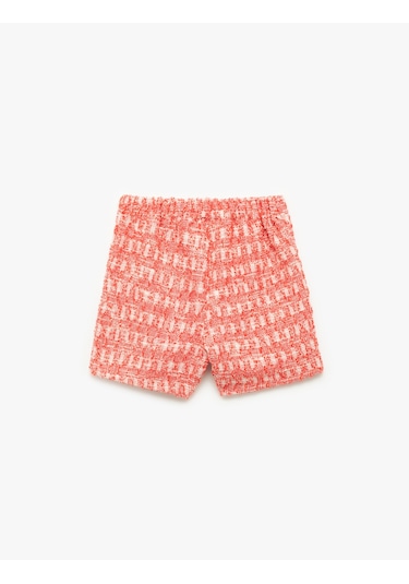 Koton Beli Lastikli Desenli Şort Etek Kırmızı Desenli 6wkg40141ak Kırmızı Desenli