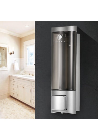 Yaozixa "duvar Tipi Köpük Sabunluk - Şampuan, Duş Jeli Ve Sıvı Sabun İçin Pratik 200ml Dağıtıcı" Gümüş