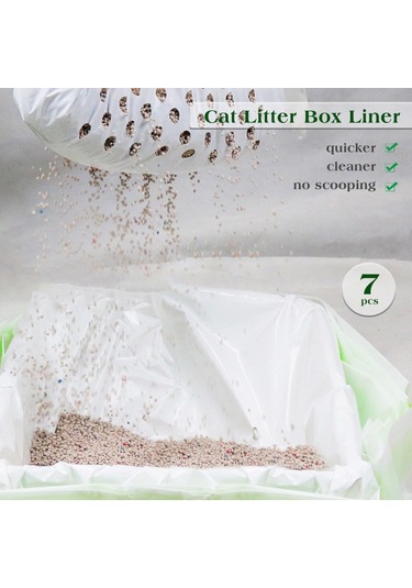 Mufunye Adet Kedi Kum Kabı Astarları Filtreli Dayanıklı Kedi Atığı Toplama Torbaları