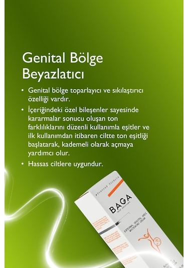 Dış Genital Bölge Beyazlatıcı Krem 100 Ml