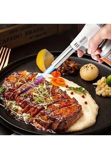 Trendooze Kamp İçin Profesyonel Rüzgara Dayanıklı Bütan Çakmak Gazlı Sobalar Siyah Gaojunshop01 Siyah