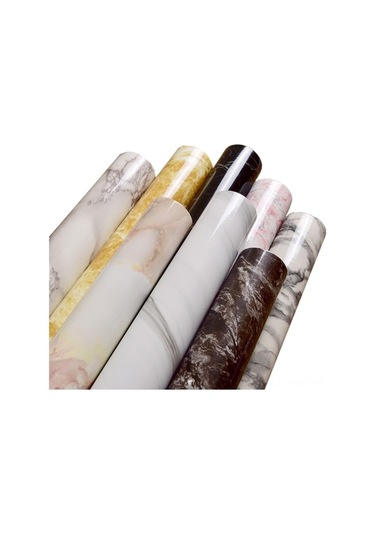 Fastbuy Mermer Desenli Pvc Otostik Duvar Kağıdı - 3m Uzun, Su Ve Yağ Dayanıklı, Mutfak Ve Masaüstü Yenileme