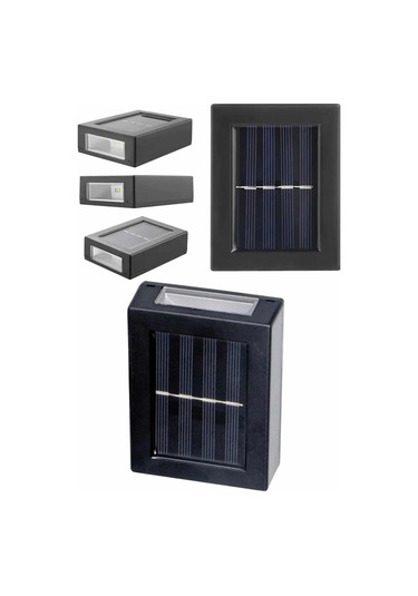 Solar Lamba Dekoratif Aplik Su Geçirmez Led Işıklı Duvar Lambası Çok Renkli