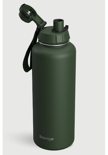 Stevig 1 Hand Leak-proof Sızdırmaz Çelik Termos 1500 Ml Green St-252 Yeşil