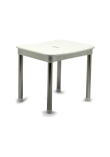 Primanova Okaliptus Banyo Taburesi Beyaz M-Kv33-01 Beyaz