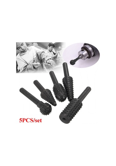 Moveevo 5 Parça 1/4 Şaft Döner Matkap Ucu Seti, Taşlama, Cilalama Ve Şekillendirme İçin Uygun