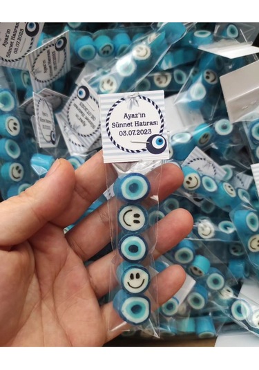5'li Nazar Mevlit- Sünnet- Doğum Günü, Düğün, Nişan Şekeri 10 Adet
