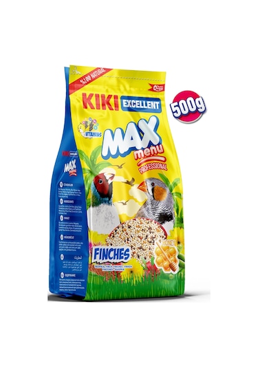 KIKI Excellent Kuş Max Menu Finches Tropikal Finç Yemi 500 Gr. KB310