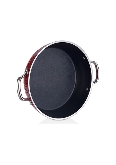 Markiz Alüminyum Granit 7 Parça Tencere Seti Kırmızı