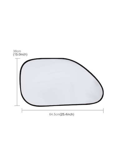 6 İn 1 Yaz Aksesuarları Kaplamalı Gümüş Araba Güneşlik Kumaş Seti