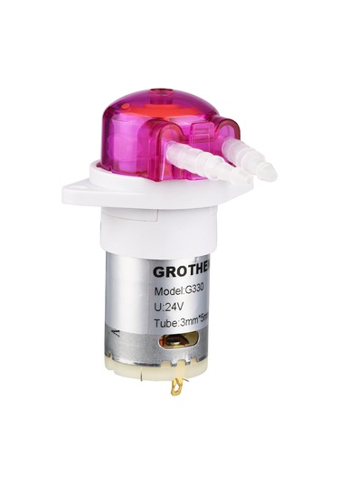 Lemestar 24v Mikro Peristaltic Pompa - Dc Sabit Akışlı Mini Su Pompa, 3 5mm Yemek Grubu Silikon Boru, 0-80 Çalışma Aralığı Kırmızı