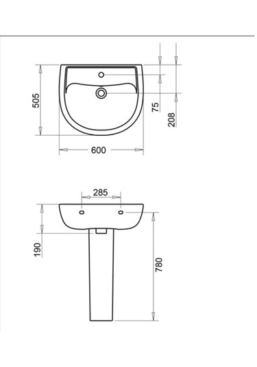Turavit Alize Lavabo 60 CM