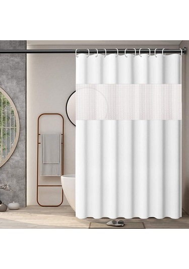 Yifomall Su Geçirmez 3d Desenli Peva Banyo Perdeği - Kalın, Delik Açmadan Monte Edilebilir, Öntüklü, Kross Border Çok Satan Mavi Diğer