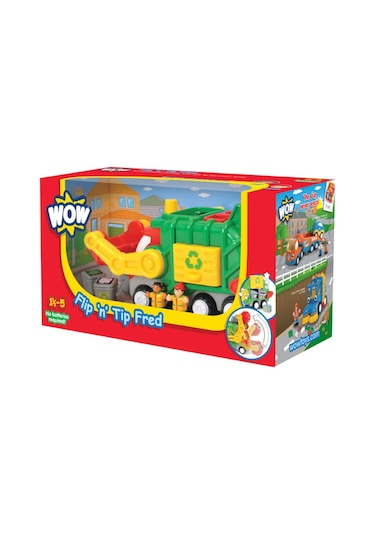 Wow Toys Flip & Tip Fred - Çöp Kamyonu Çevir Dök Fred 01018