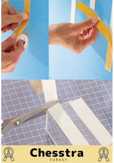 Uzun Ömürlü Süngerli Ultra Yapışkan İç Dış Mekan Çok Amaçlı Çift Taraflı 10 Metre Köpük Bant 2 Adet