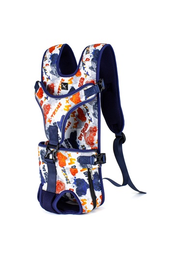 Samdoo Küçük-orta Boy Köpekler İçin Ayarlanabilir Fantezi Desenli Ön Çanta, Su Geçirmez Oxford Kumaşı, Kolay Takılabilir Kilitli, Taşıma Çantası M