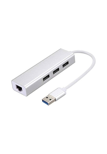 Apple Uyumlu MacBook Gigabit Ethernet Adaptör Usb 3.0 Hub Çoğaltıcı
