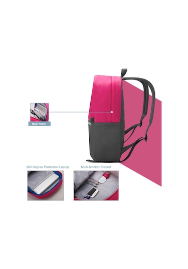 Sones Pofoko Xy Serisi 13,3 İnç Moda Renk Uyumlu Çok İşlevli Sırt Çantası Bilgisayar Çantası, Boyut: S Diğer