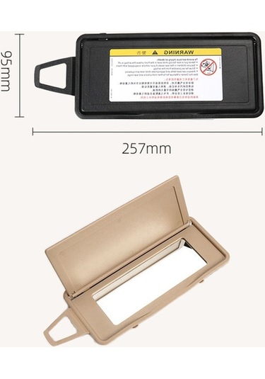 Sones Mercedes-Benz S Class W220 1998-2005 Araba Ön Sıra Sağ Güneşlik Makyaj Aynası Siyah