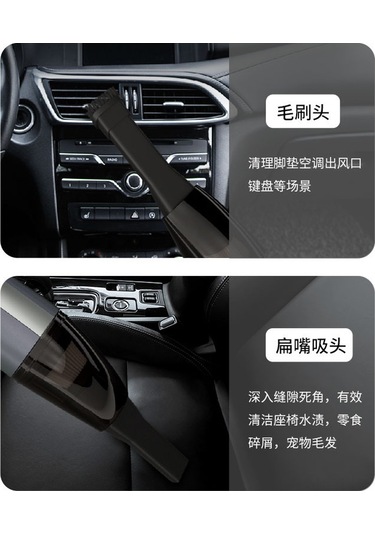 Shineyee Taşınabilir Mini Araç Vakumu - Güçlü Emiş, Dayanıklı Ve Kullanışlı F1701 Modeli