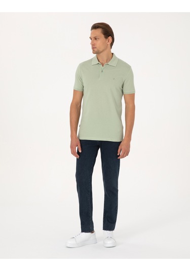 Pierre Cardin Erkek Çağla Tişört Basic 50325323-vr016 Yeşil