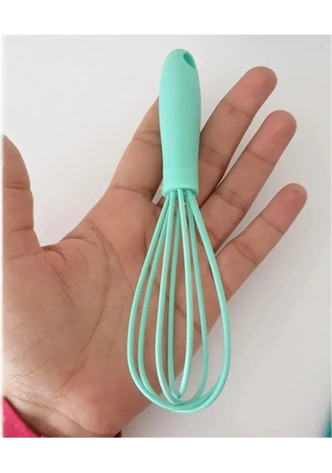 Yasammerkezi C Mavi 1 Adet Tarzı Cm Mutfak Silikon Yumurta Çırpıcı Alet Mutfak Silikon Çırpma Kaydırmaz Ahşap