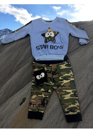 Kamuflaj 3 İplik Takım renkli