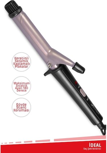 Evia İdeal Keratin Seramik Plakalı Saç Şekillendirici Maşa