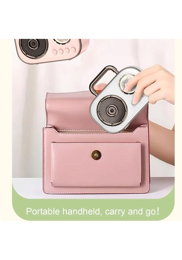 Retro Bluetooth Hoparlör Subwoofer Mini Kablosuz Hoparlör-beyaz