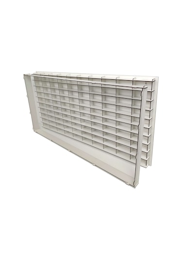 Şeffaf Kapaklı 100 Araçlık Yatay Beyaz